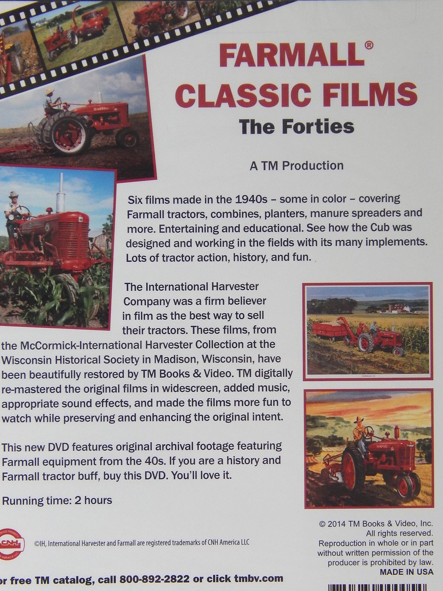 Farmall Tractors Classic Films The Forties DVD | eBay