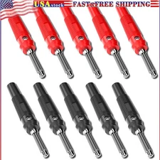 4mm High Current Banana Plugs Stackable 32A Screw Type Solder Banana Connector