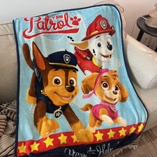 PAW Patrol Kids Soft Plush Throw Blanket 36x47 Nickelodeon Here to Help