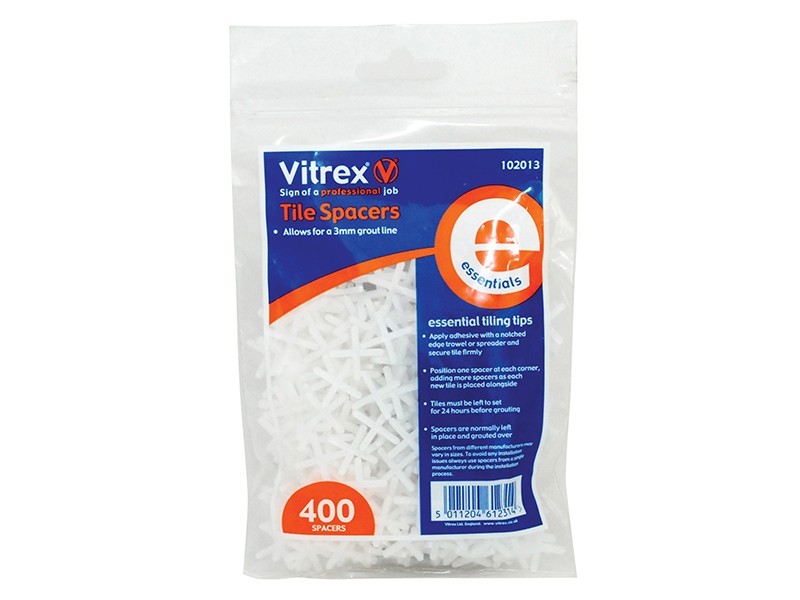 Vitrex Spessori Per Piastrelle Essenziali 3Mm (Confezione 400) VIT102013