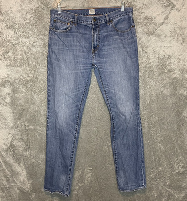 JCrew Men Modern Urban Slim Mid Rise Straight Medium Wash Denim Jean 36x34