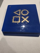 Sony PlayStation 2 controls and games Lmt. Edit Gaming Console - Blue & Gold con