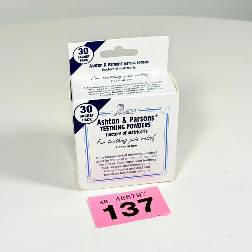 Ashton & Parsons Teething Powder 3m+ 30 Sachets Natural Baby Remedy - NEW - Image 3 of 3