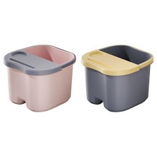 Foot Bath Tub Feet Bathing for Household Dorm with Handle and Lid Lightweight