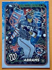 2024 Topps Holiday - Holiday Variation C.J. Abrams #H47 Santa Hat.