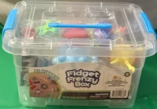 Fidget Frenzy 12 Piece Fidget Box - Various Fidget Toys with Storage Container