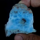 142.7Cts Natural Sky Blue Larimar Rough Raw Caribbean Jewelry Making Supply Gems