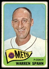 1965 Topps #205 Warren Spahn