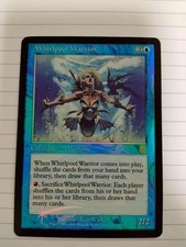 MTG Foil Whirlpool Warrior Card - Slightly Damaged - Trading Card Game