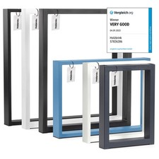 Pied de Table Basse métal Noir 40x43cm HLT01 | Pied pour Banc, Console, Table...