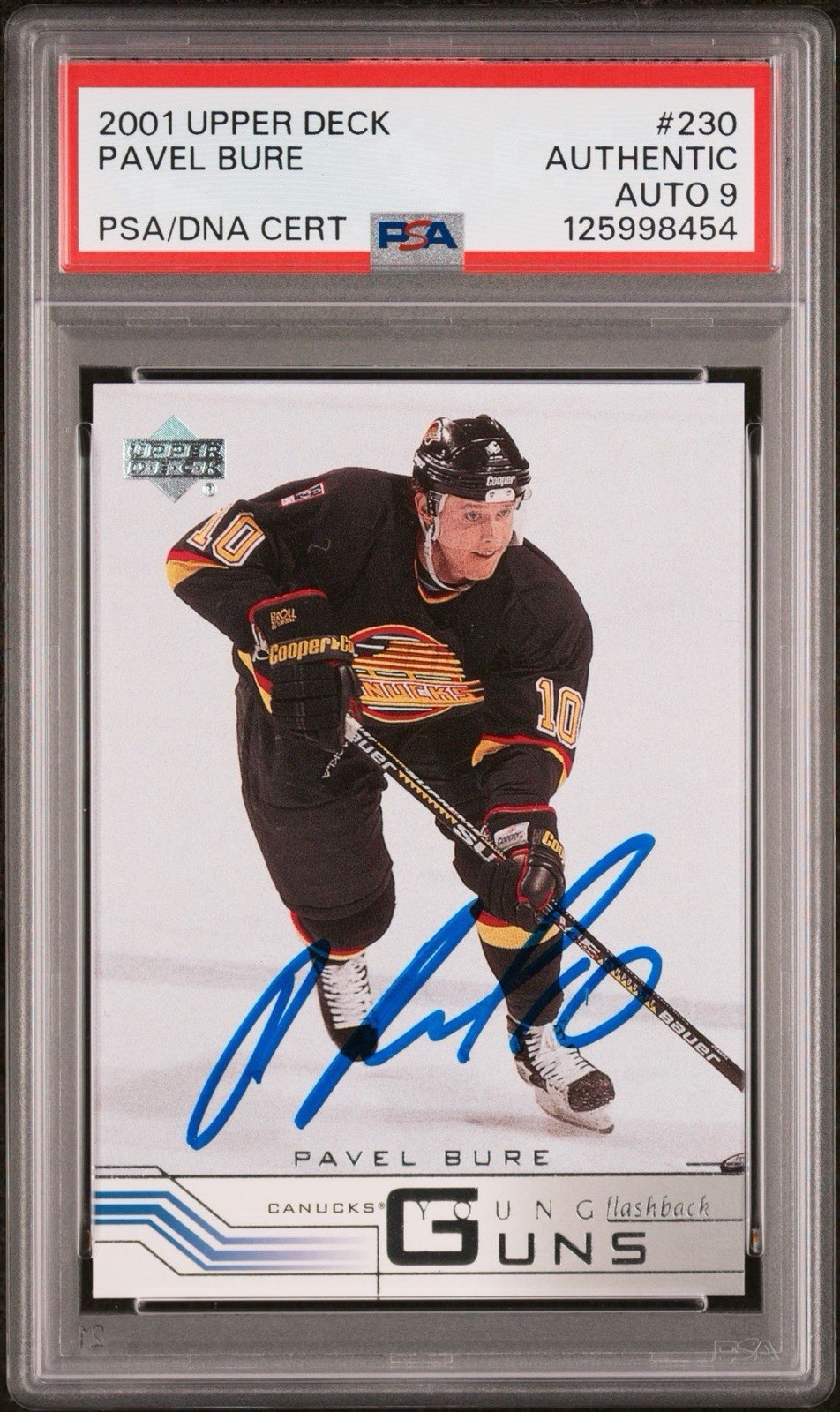 Pavel Bure #230 Hockey Cards 2001 Upper Deck trading card — raw and PSA graded price guide