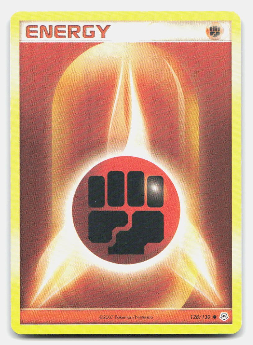 Fighting Energy 128/130 Common Diamond & Pearl Pokemon LP
