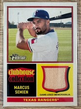 MARCUS SEMIEN 2025 TOPPS HERITAGE BASEBALL CLUBHOUSE COLLECTION RELIC #CCR-MS
