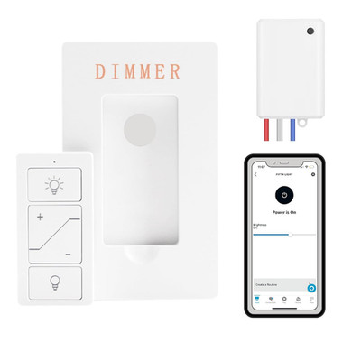 Wireless Light Switch Dimmer Remote Control Compatible with Alexa Up to 300W