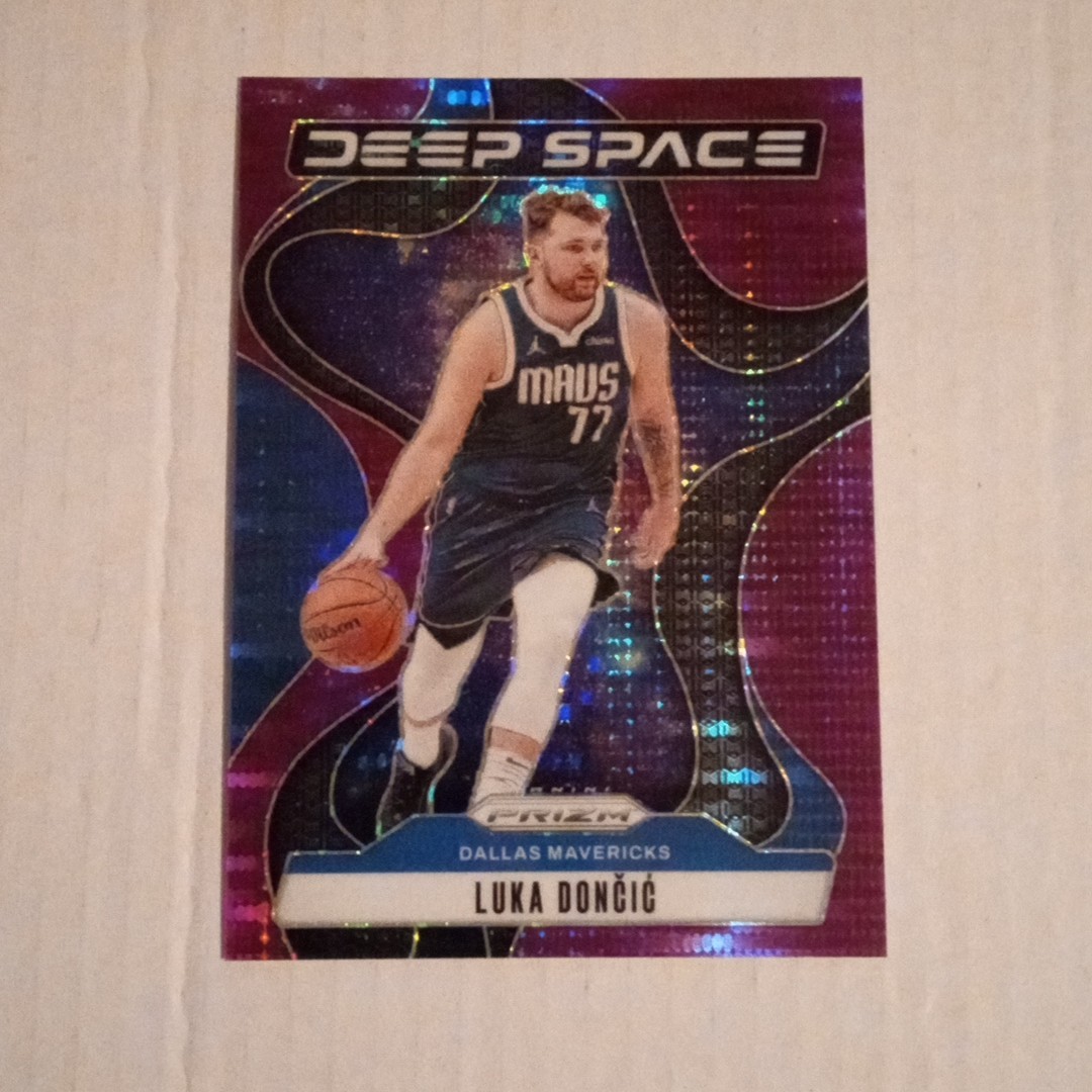Luka Doncic 2024-25 Panini Prizm Deep Space Purple Pulsar 17/35 No.4 Mavericks