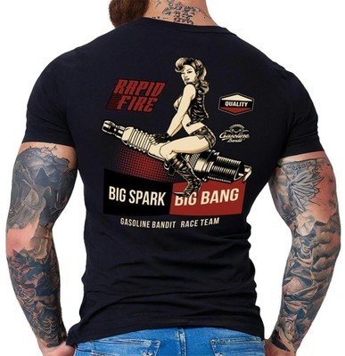GASOLINE BANDIT T-Shirt Papid Fire Big Spark Big Bang h. S M L XL XXL XXXL - 4XL