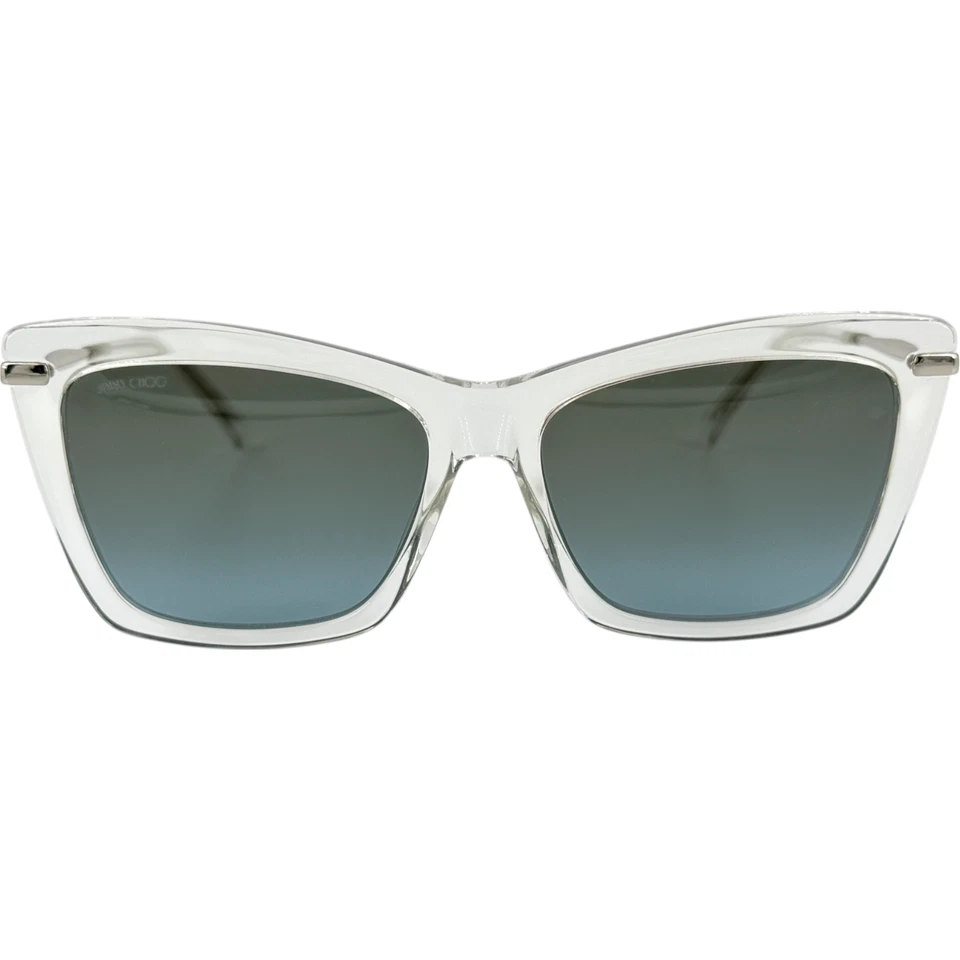 Marco de gafas de plástico para mujer Jimmy Choo SadyS 0900I7 transparente con gris gasolina 56-17 Foto 3 de 4