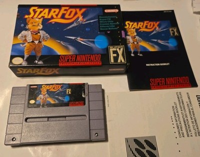 Star Fox Super Nintendo SNES game with box & manual great condition Box!