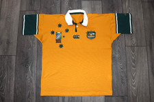WALLABIES AUSTRALIA RUGBY WORLD CUP 2003 HOME JERSEY SHIRT CANTERBURY VINTAGE XL