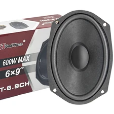 6"x9" 4-Way Universal Car Mid-Bass Speaker: 600WMAX Door Audio Device