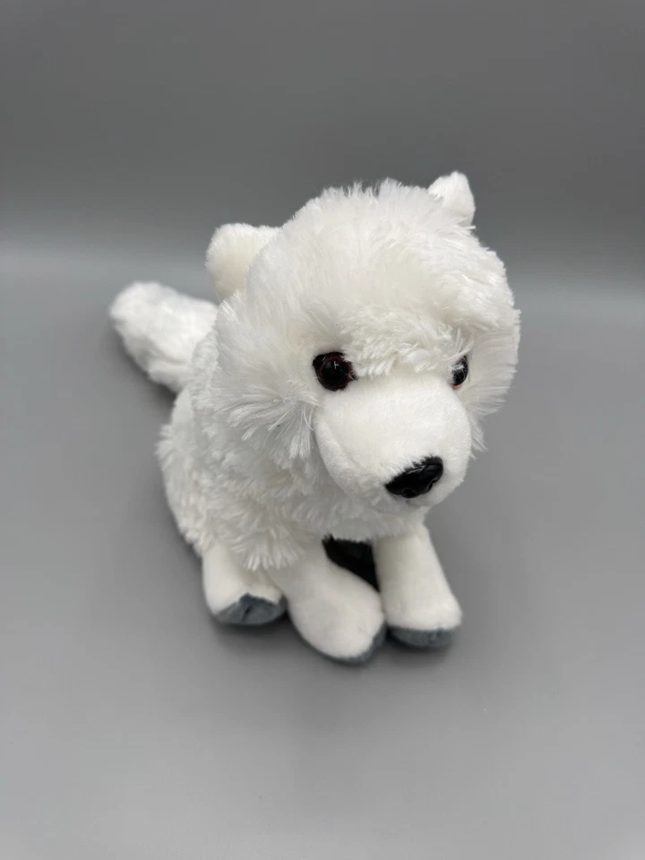 Wild Republic Arctic Fox Wolf Plush 10” White Stuffed Animal Lovey - Image 2 of 4
