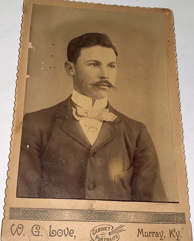 Rare Antique ID'd Southern Merchant Joseph Holland Kentucky Cabinet Card Photo!