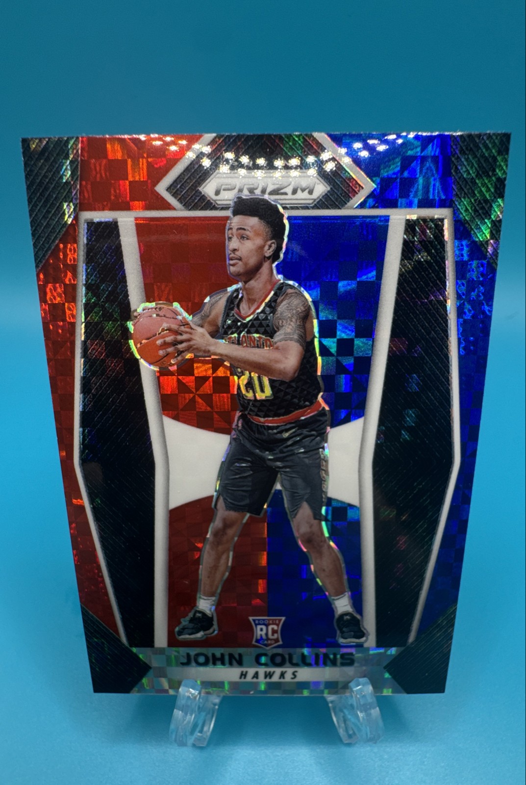 2017-18 Panini Prizm - John Collins #109 Red White & Blue Prizm (RC)