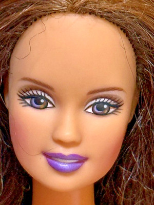 Nude Teresa Two Tone Brunette Hair Purple Eyes Bend Legs