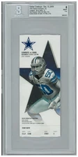Dallas Cowboy Dec. 15, 2019 vs Los Angeles Rams Ticket Stub Beckett Grade 8 NM