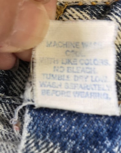 Jeans COTLER Vintage Para Hombre 34 XL (32x28 3/4) Lavado Ácido Azul Garra Cremallera EE. UU. Años 80 - Imagen 14 de 24
