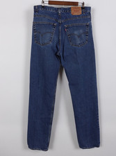 Vintage Levi's 505 Men's Jeans Size 36x36 Blue Wash Made in USA Straight Leg
