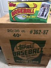 1987 Topps Baseball Wax Box Case Fresh 36 Packs Bonds RC