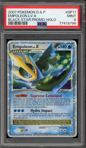 Pokemon Empoleon Lv.X Black Star Holo Promo DP11 PSA 9 Mint