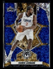 Kawhi Leonard 2021-22 Panini Mosaic All-NBA Fast Break Blue 66/85 Clippers [ecu7