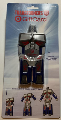 Collectible 2014 Target Transformers Optimus Prime Ever-Changing Gift Card