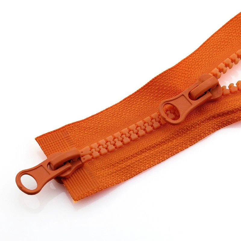80-90cm Open End Chunky Zip Heavy Duty No. 5 Double Slider Zipper For DIY Sewing - Image 3 of 4
