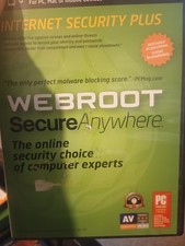Webroot SecureAnywhere Internet Security Plus Antivirus Software for PC Mac