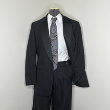 Mens 41R Tailcoat Tuxedo 34x31 3 Piece Suit Blazer Sport Coat Jacket Lord West