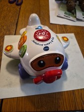 Vtech Interactive Musical Fly Learn Airplane Toy Lights Sounds Baby Push Pull