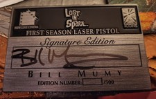 ICONS Lost in Space 1st Season Laser Pistol BILLY MUMY Signature TEST PLATE RARE