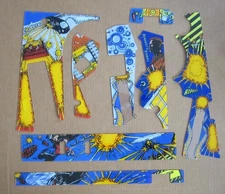 Last Action Hero Pinball Machine Plastic Set (partial)