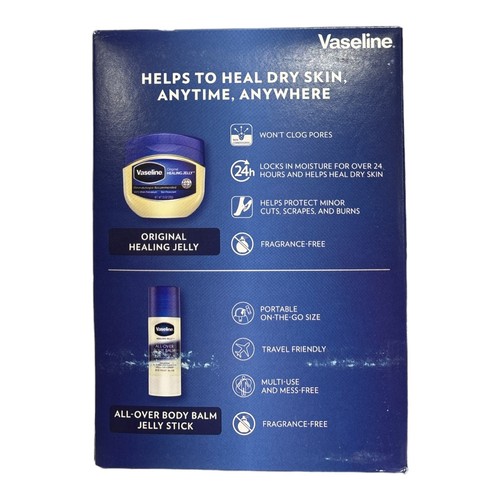 Vaseline Original Healing Jelly & All Over Body Balm Bundle for Dry Skin - 第 2/2 張圖片
