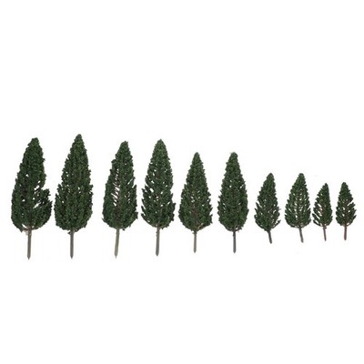 10 Pcs Modell Bäume Miniatur Weihnachtsschmuck Weihnachtliche Heimdekoration