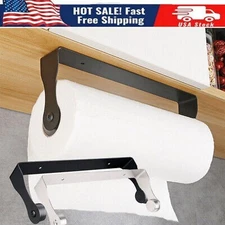 Paper Towel Holder Under Cabinet Wall Mount and Self-Adhesive Paper Holder
