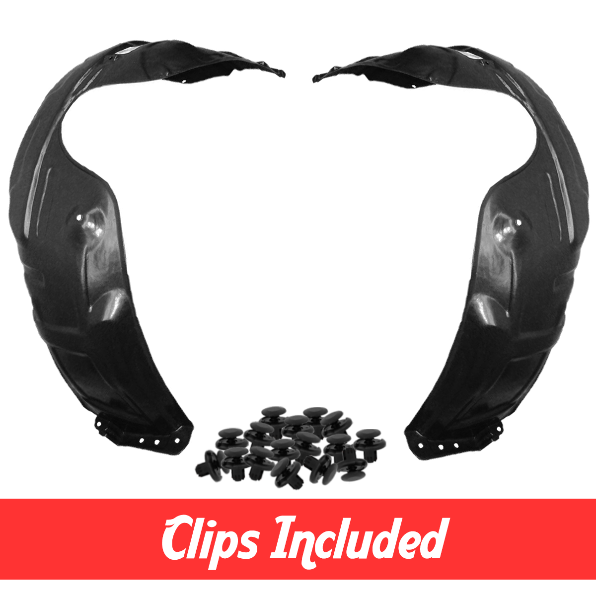 2002-2006 Toyota Camry Front Fender Liner Set w/ Clips | TO1249116