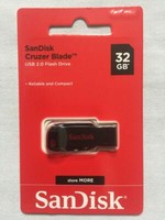SanDisk Cruzer Blade 32GB USB Flash Drive Memory Stick Pen Thumb Backup-UK