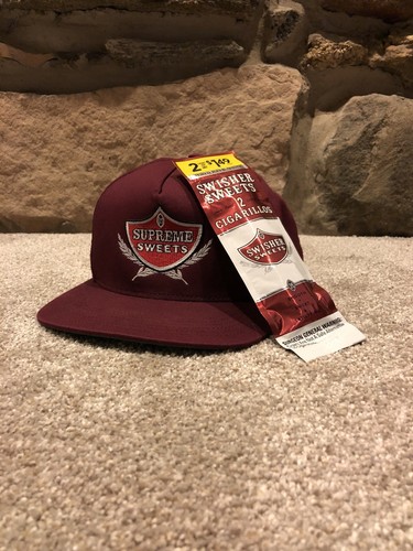 Supreme X Swisher Sweets Burgundy Hat 