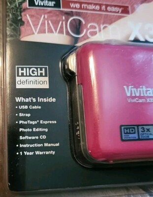 Vivitar ViviCam X327 10.0MP Digital Camera - Pink for sale online