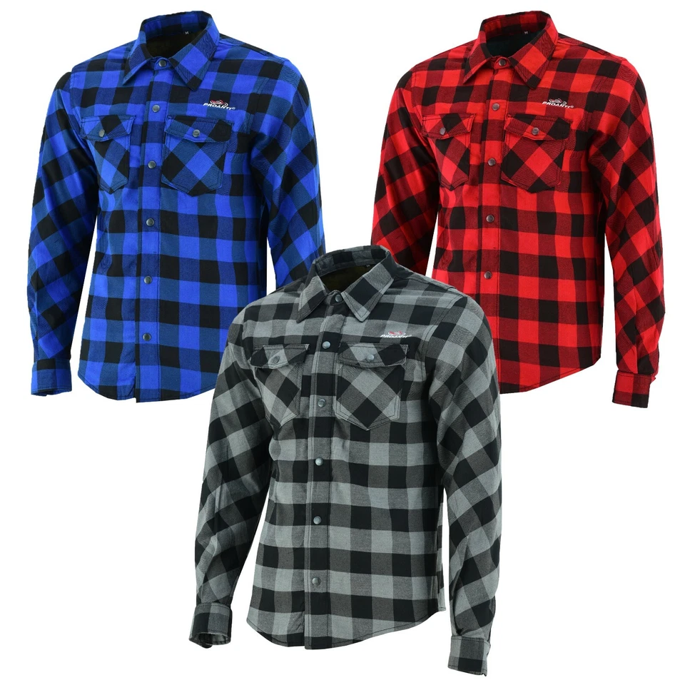 Motorrad Aramid Hemd Motorrad Chopper Hemd mit Protektoren von PROANTI