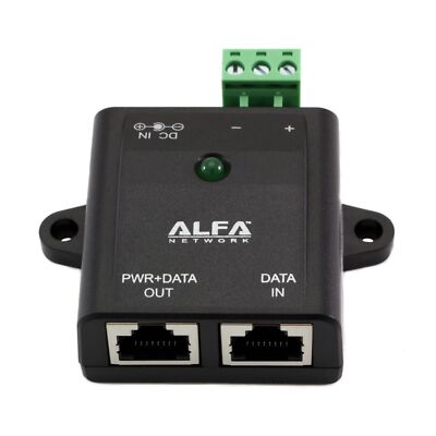 Alfa APOE03G Redundant Industrial Gigabit PoE Injector for Mikrotik, Ubiquiti